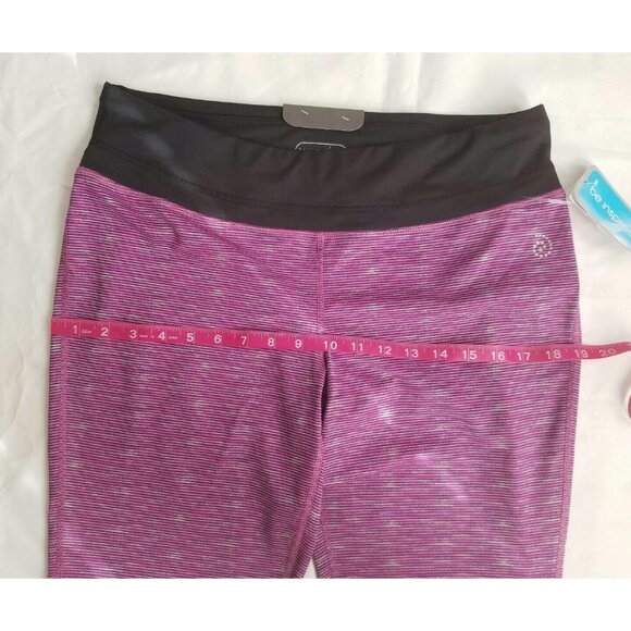 Be Inspired Pink/Black Athletic Performance Quick Dry Tight Fit Leggings Large - Picture 12 of 15